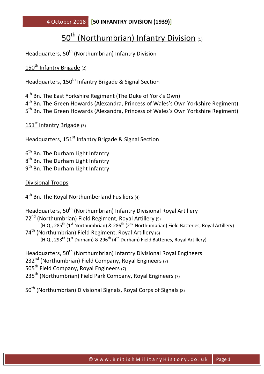 50 (Northumbrian) Infantry Division (1)