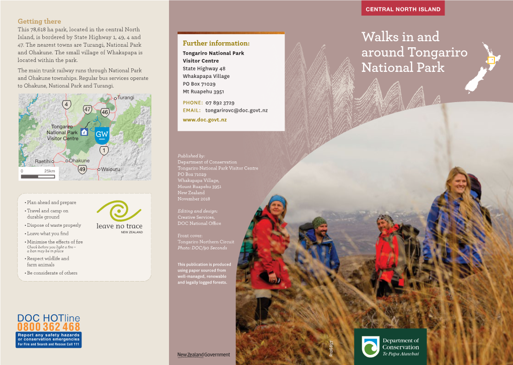 Tongariro National Park Walks