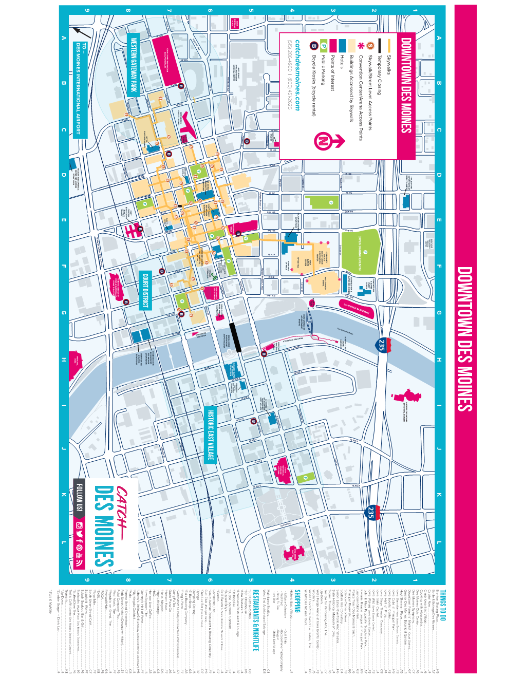 Map of Downtown Des Moines