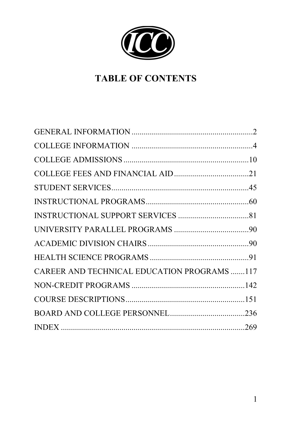 General Information Section