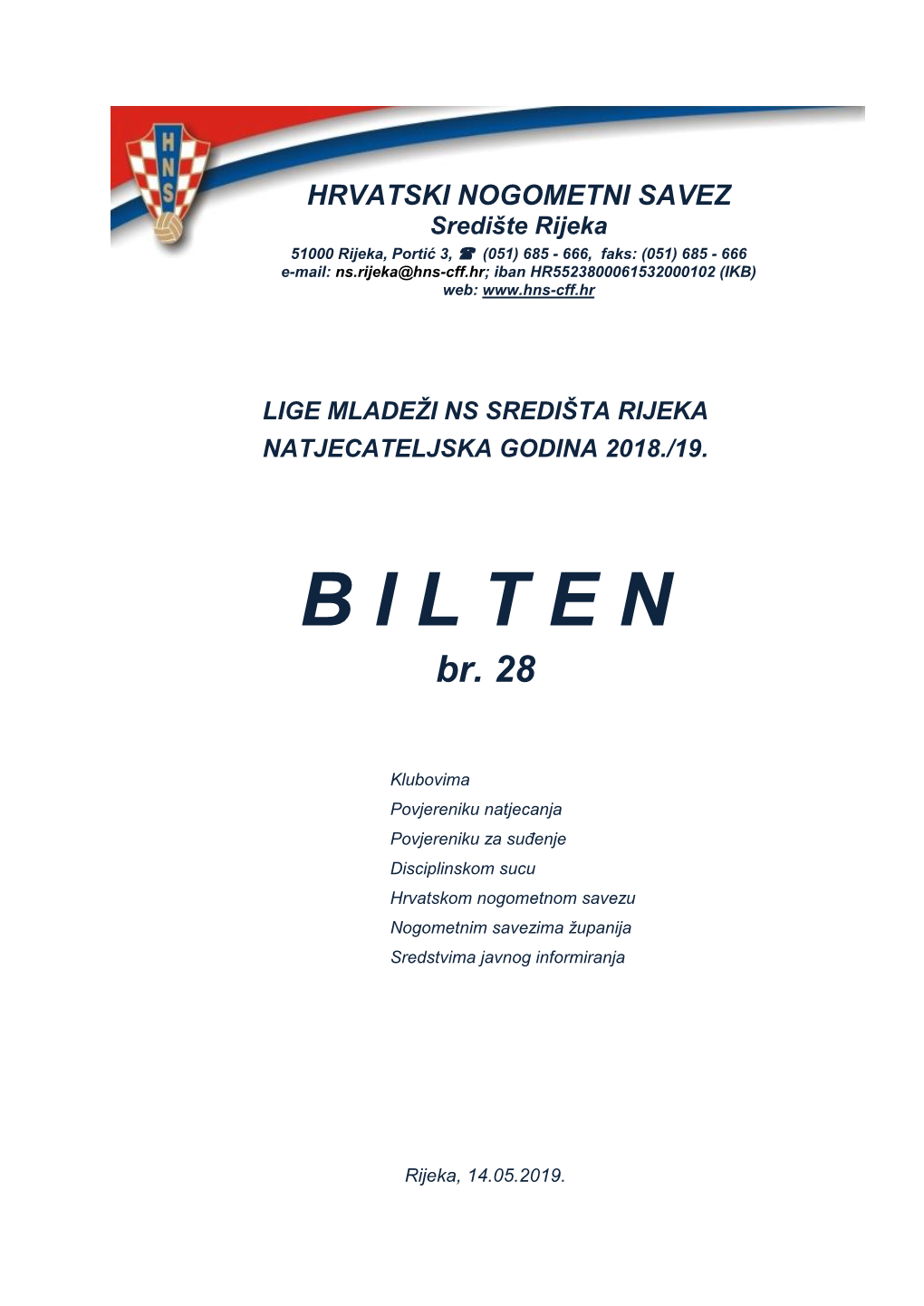 Bilten 28 (Mlađi Uzrasti)