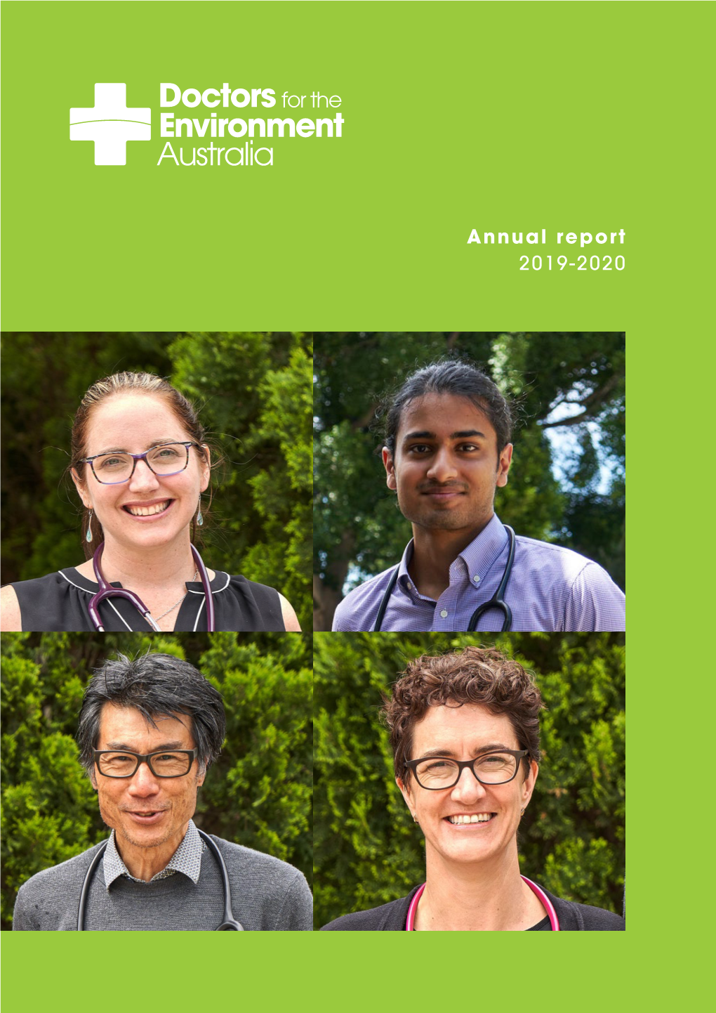 Annual Report 2019-2020 “Planetary Health Leads to Our Health.”