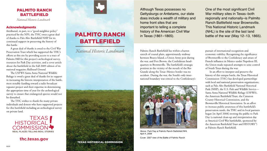 Palmito Ranch Battlefield National Historic Landmark