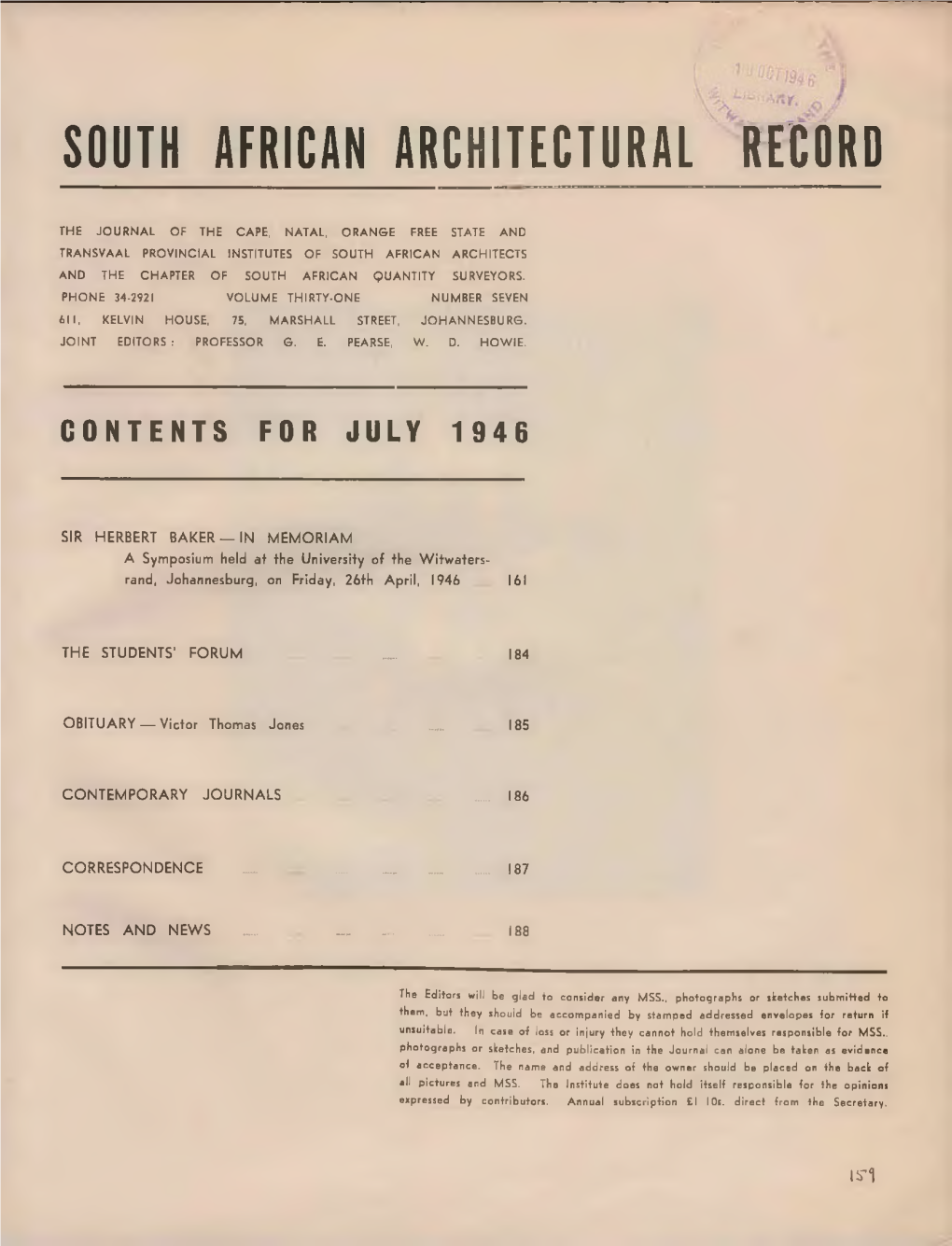 South African Architectural Record