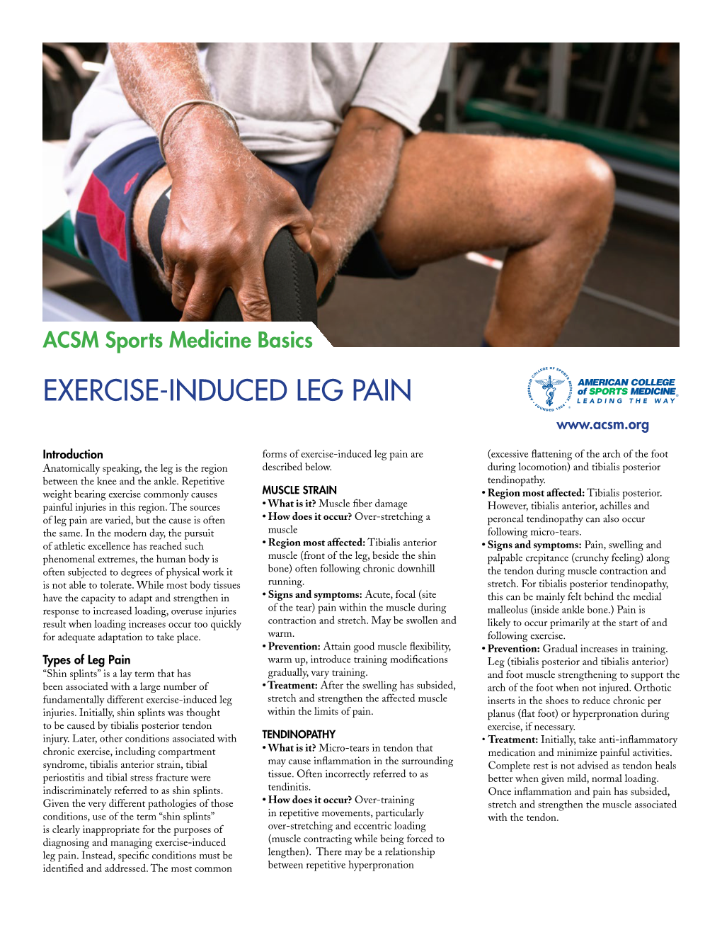 Exercise-Induced Leg Pain