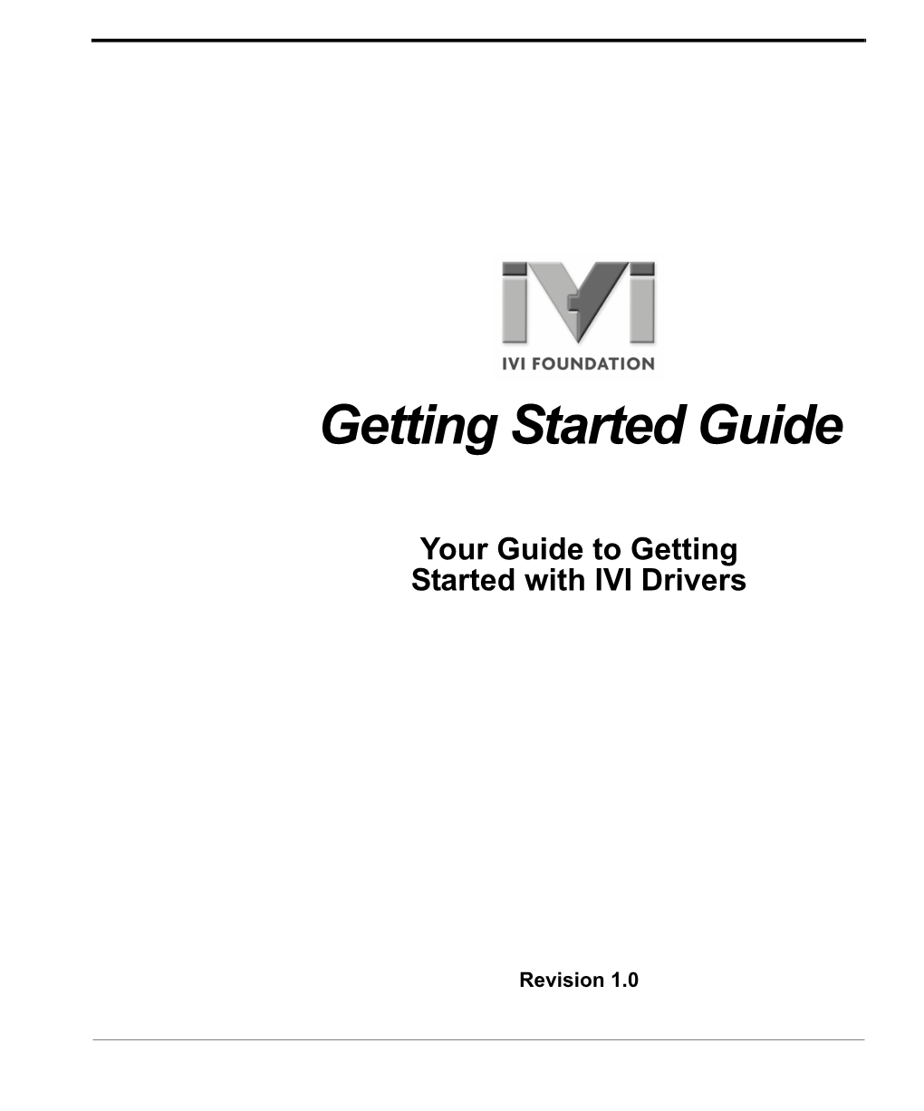 IVI Getting Started Guide