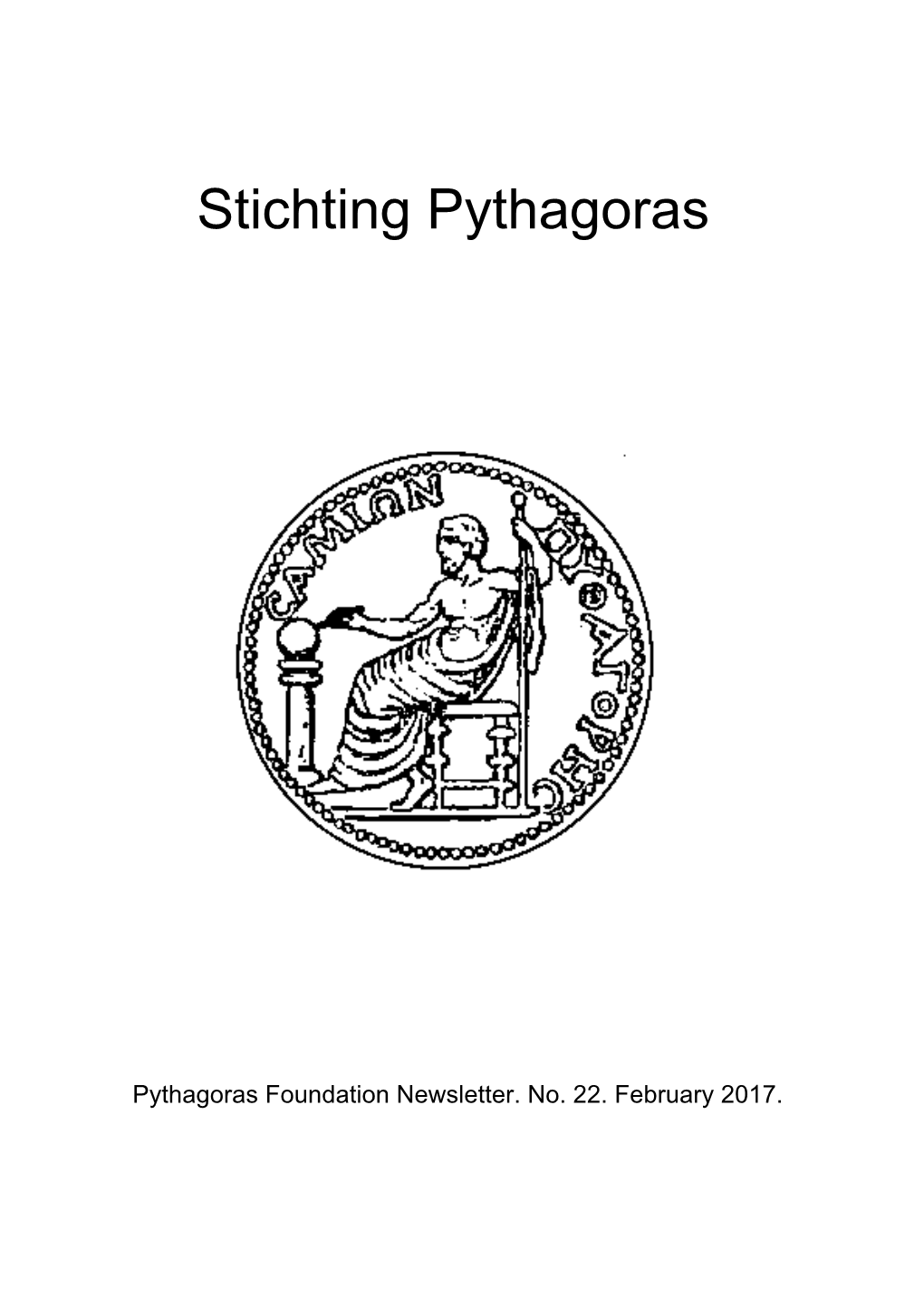 Pythagoras Foundation Newsletter 22 2017