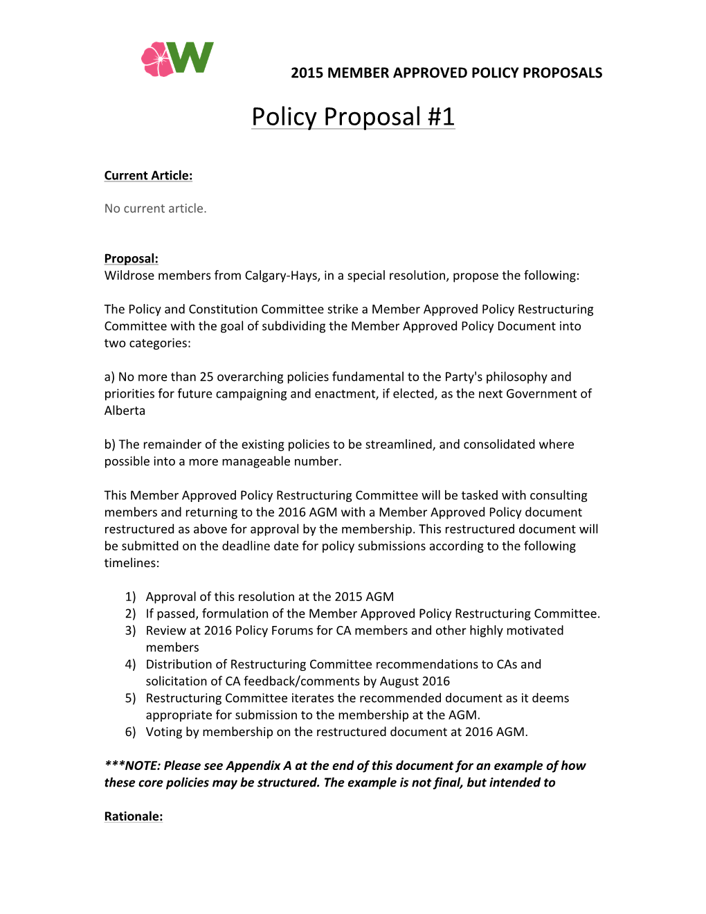 Policy Proposal #1
