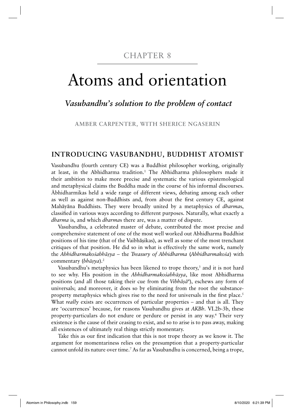 Atoms and Orientation