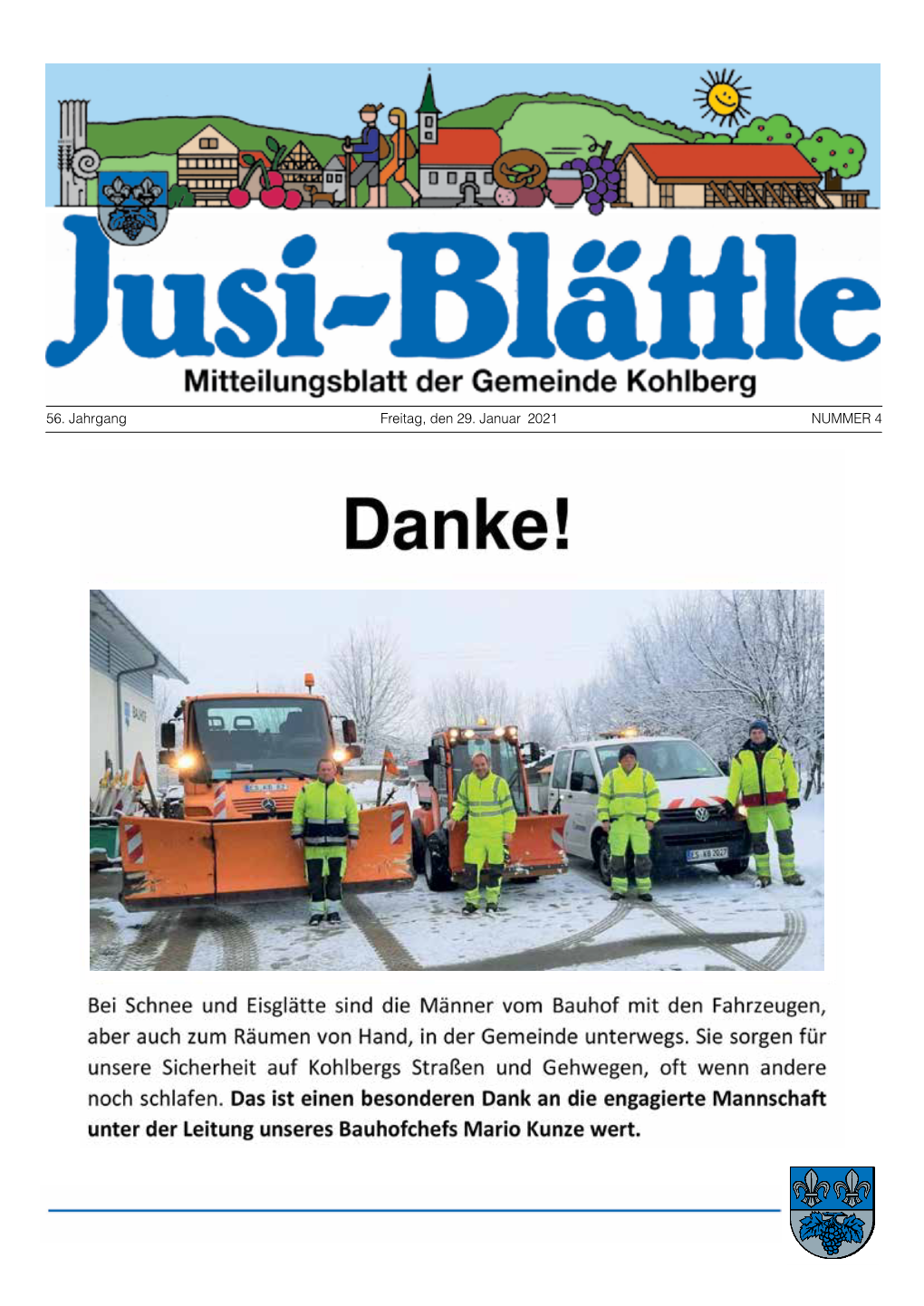 56. Jahrgang Freitag, Den 29. Januar 2021 NUMMER 4