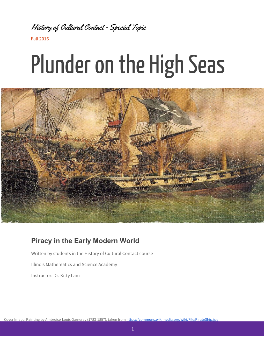 Plunder on the High Seas