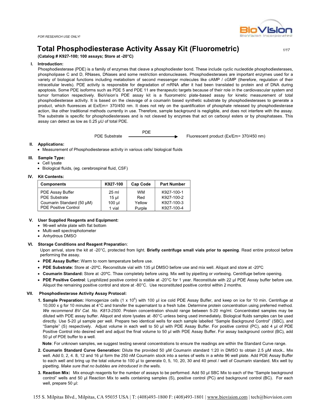 K927-Total Phosphodiesterase Activity Assay