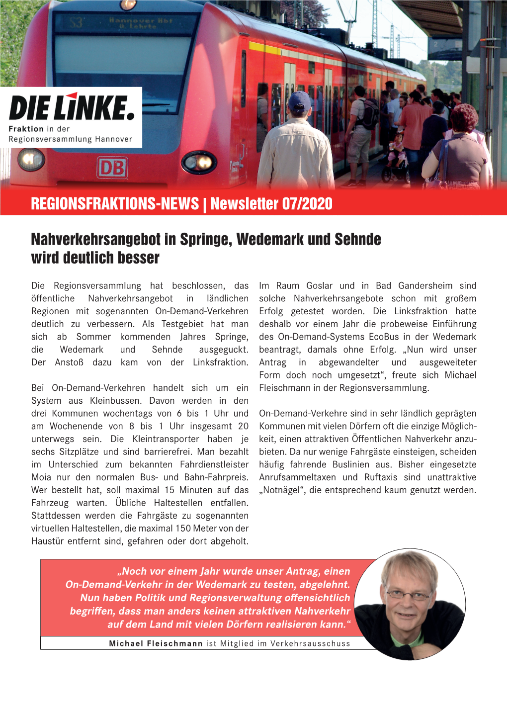 REGIONSFRAKTIONS-NEWS | Newsletter 07/2020