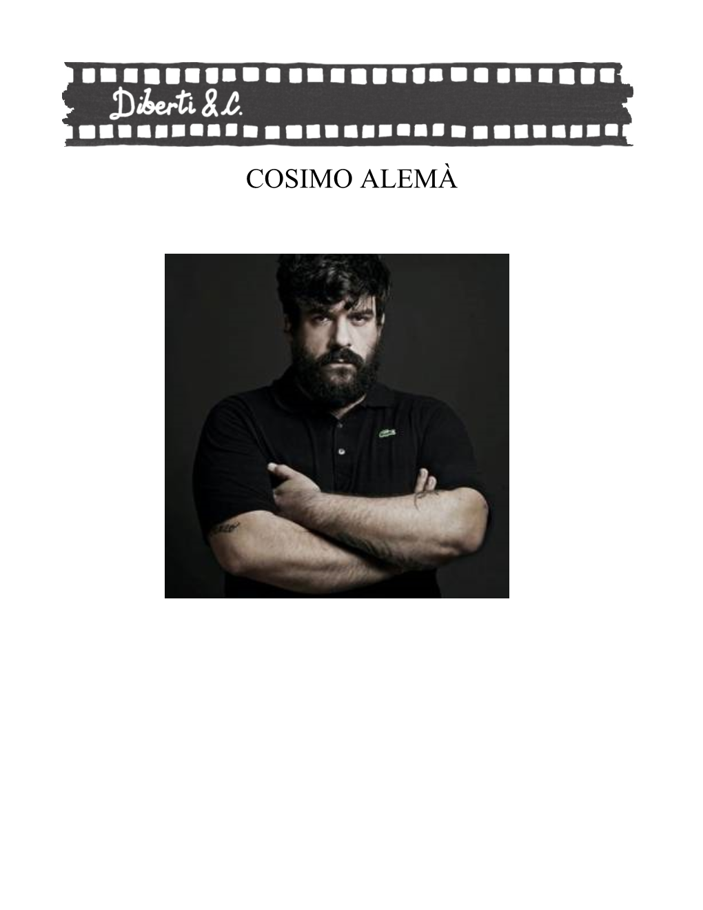 COSIMO ALEMÀ Biografia