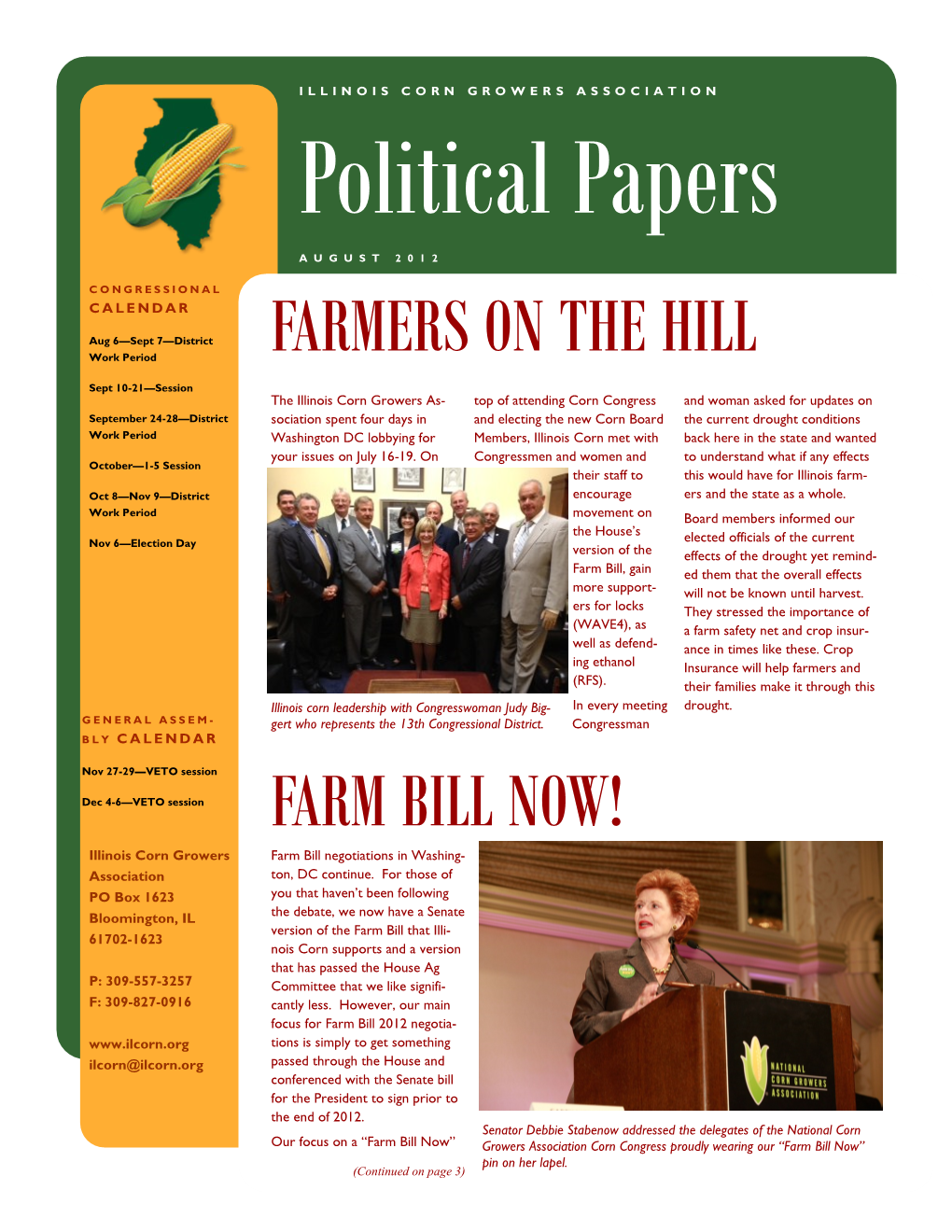 August 2012 Political Papers