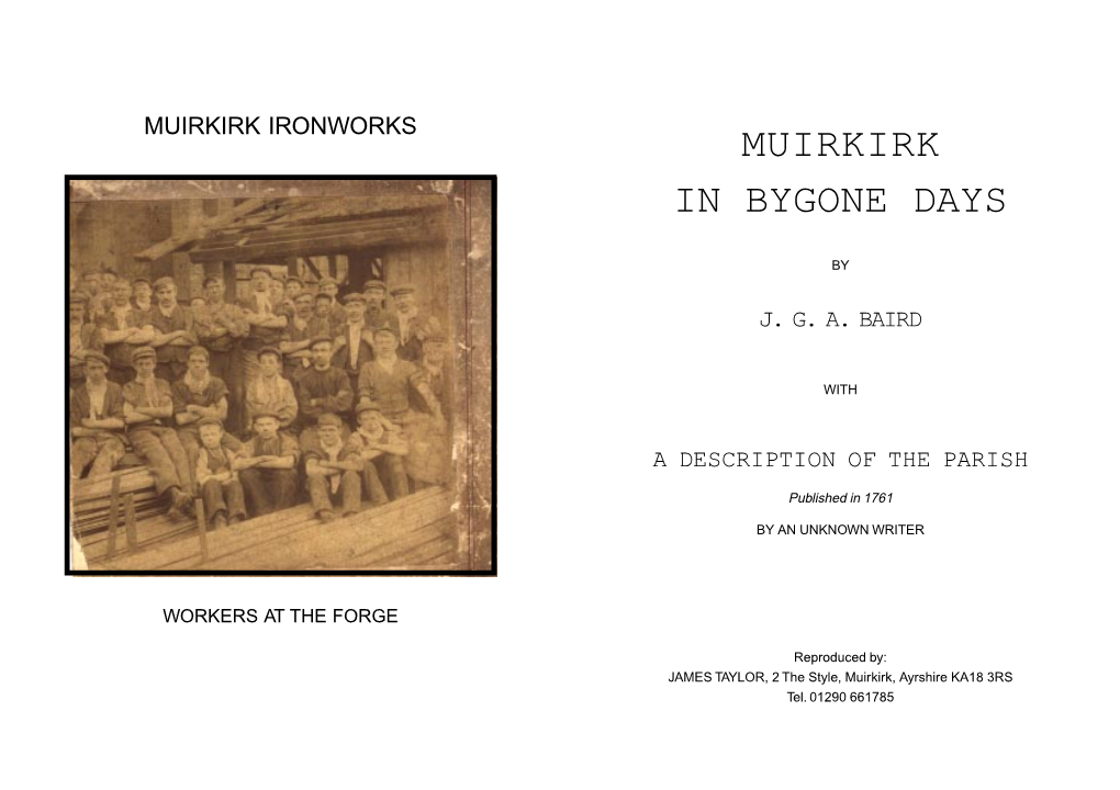 Muirkirk in Bygone Days