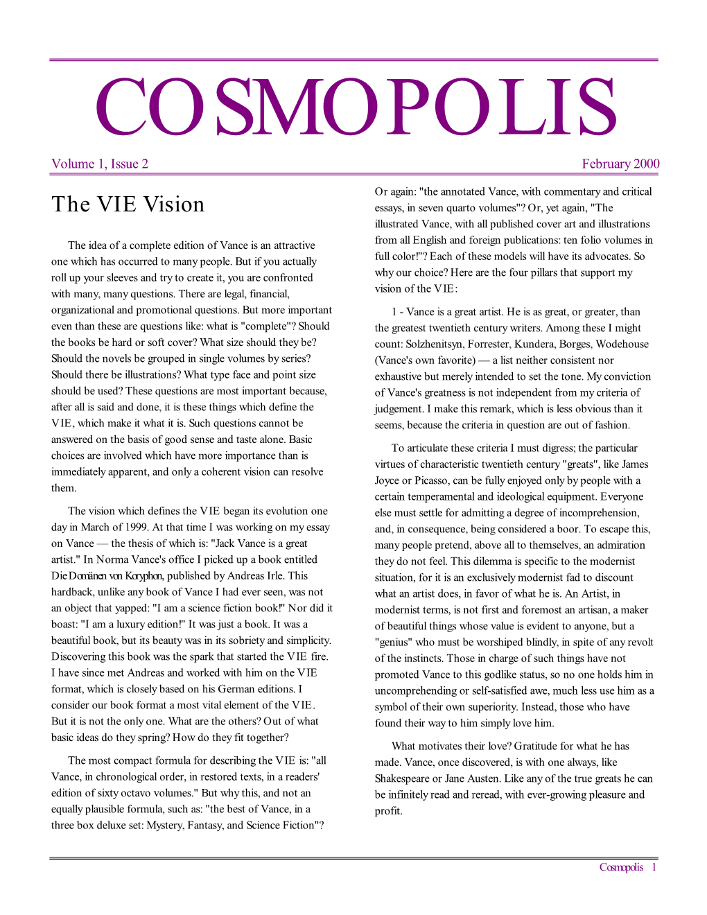 Comopolis Volume 1 Issue 2