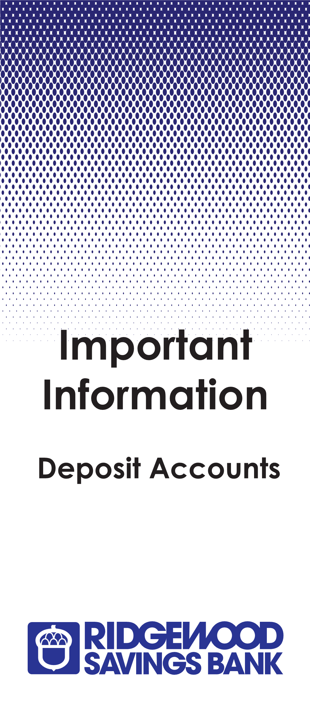 Account Disclosures