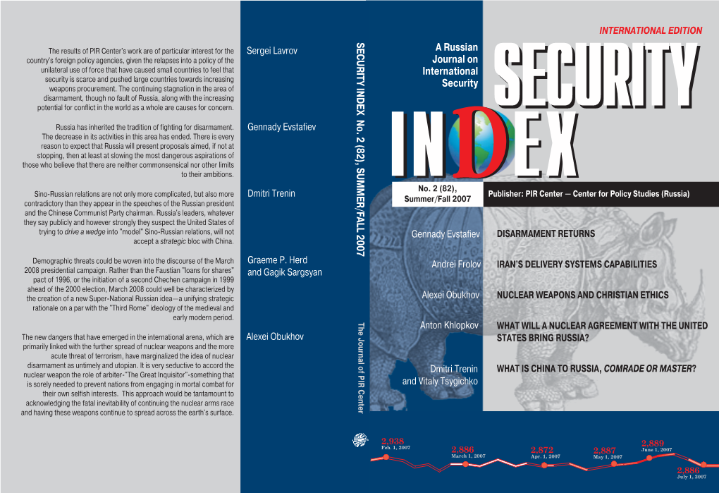 SECURITY INDEX No