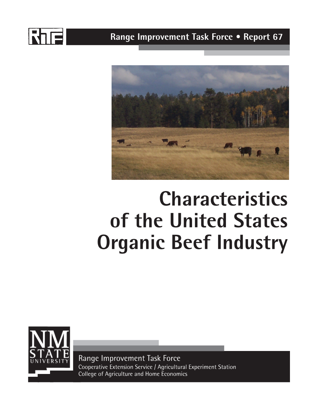 Characteristics of the United States Organic Beef Industry