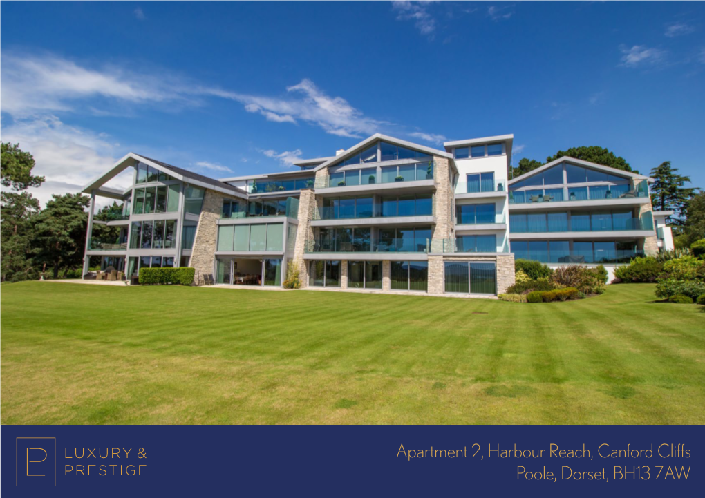 Apartment 2, Harbour Reach, Canford Cliffs Poole, Dorset, BH13