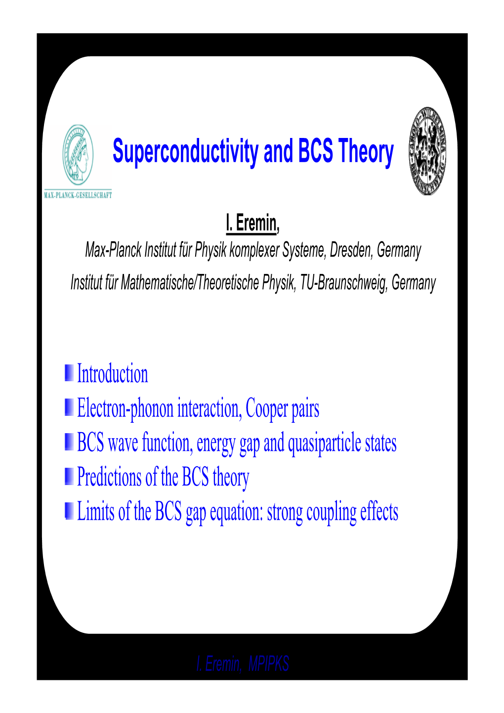 Superconductivity and BCS Theory