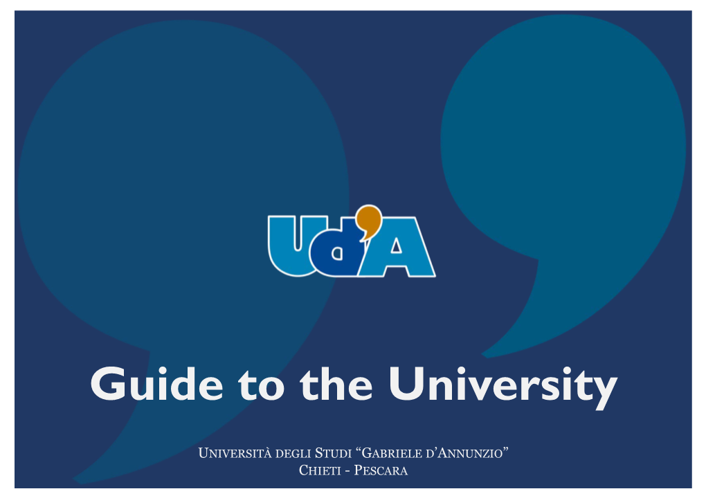 Guide to the University