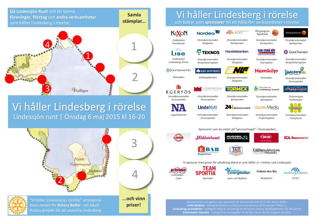 Vi Håller Lindesberg I Rörelse Som Håller Lindesberg I Rörelse