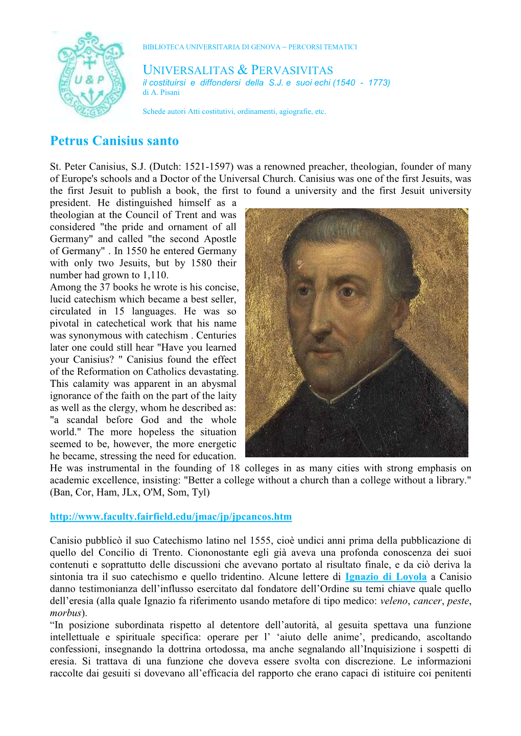 Petrus Canisius Santo