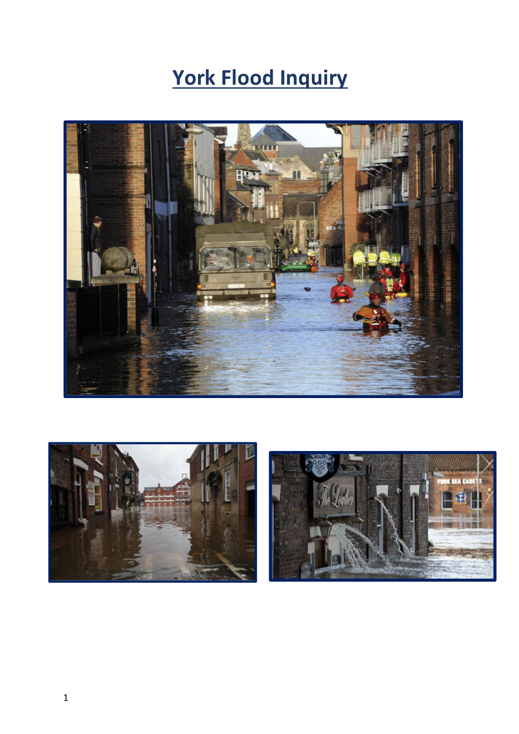 York Flood Inquiry