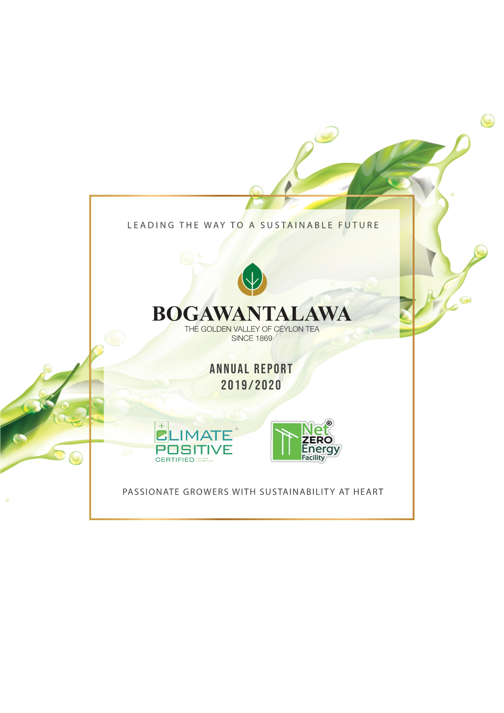 Bogawantalawa Tea Estates Plc Annual Report 2019 / 2020