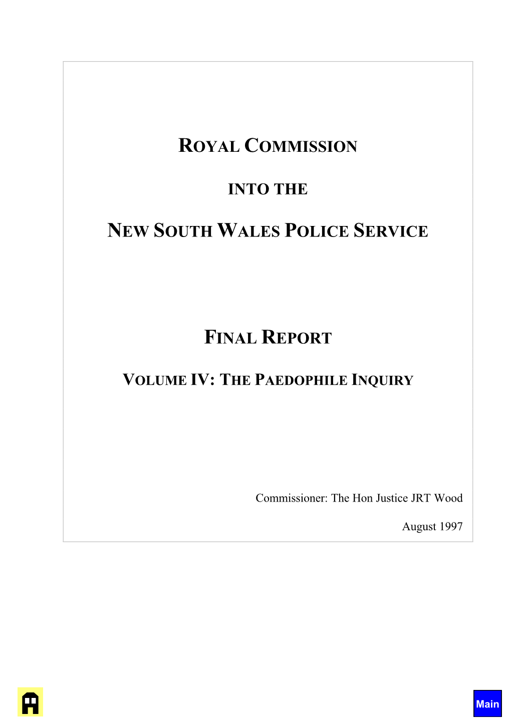 Royal Commission Into the New South Wales Police Service