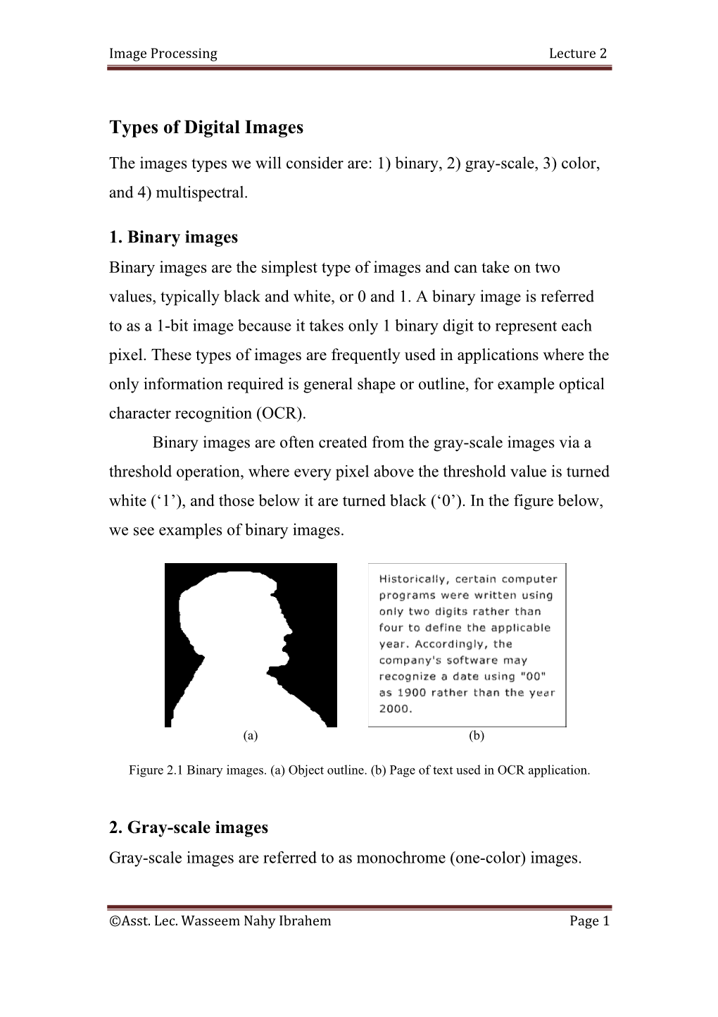 Types of Digital Images