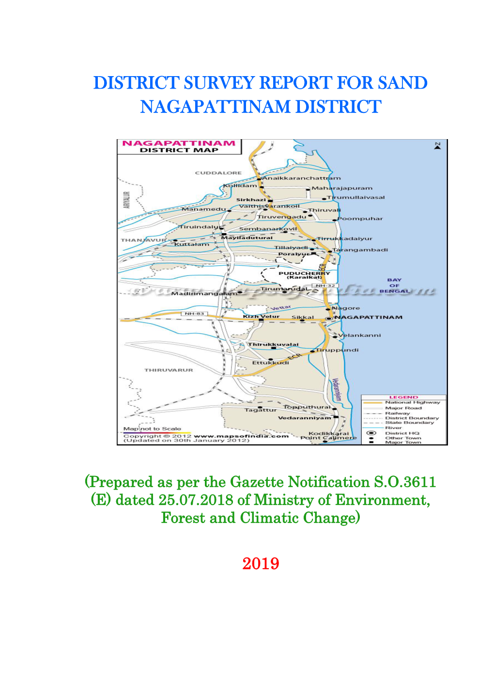 District Survey Report for Sand Nagapattinam District