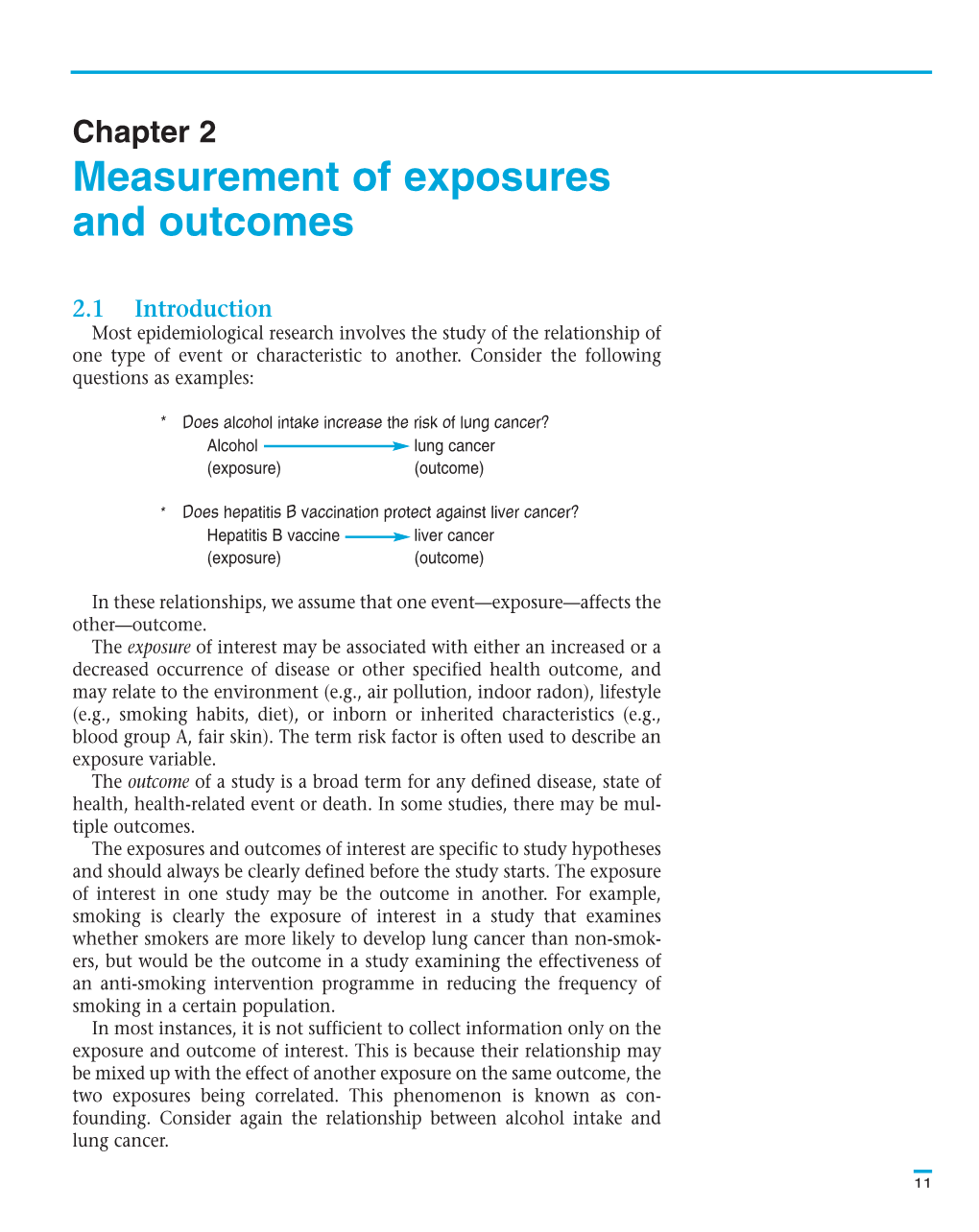 Measurement of Exposures and Outcomes