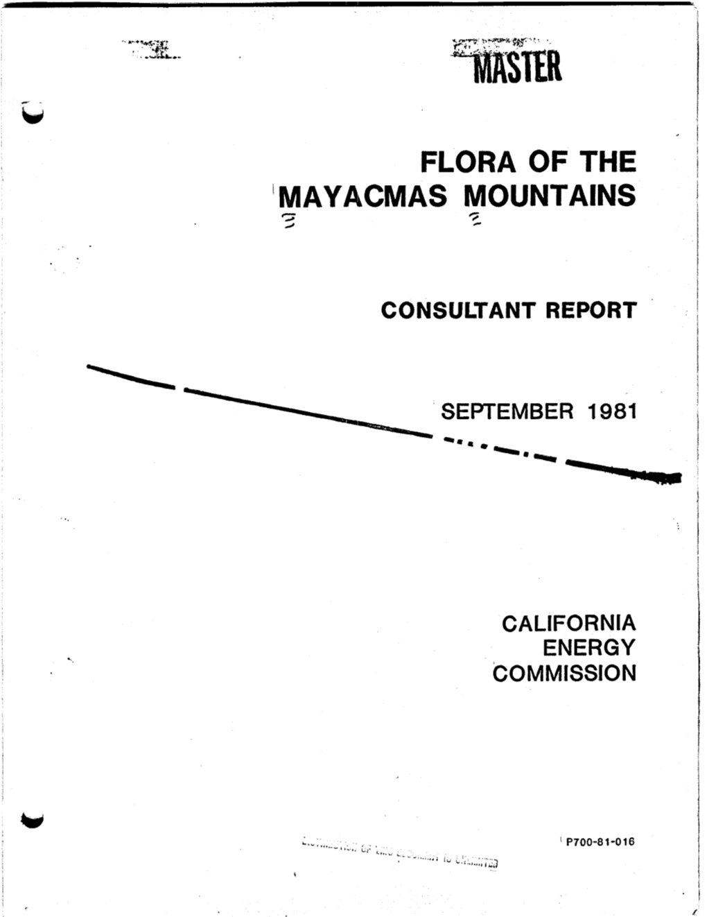 Flora of the 'Mayacmas Mountains