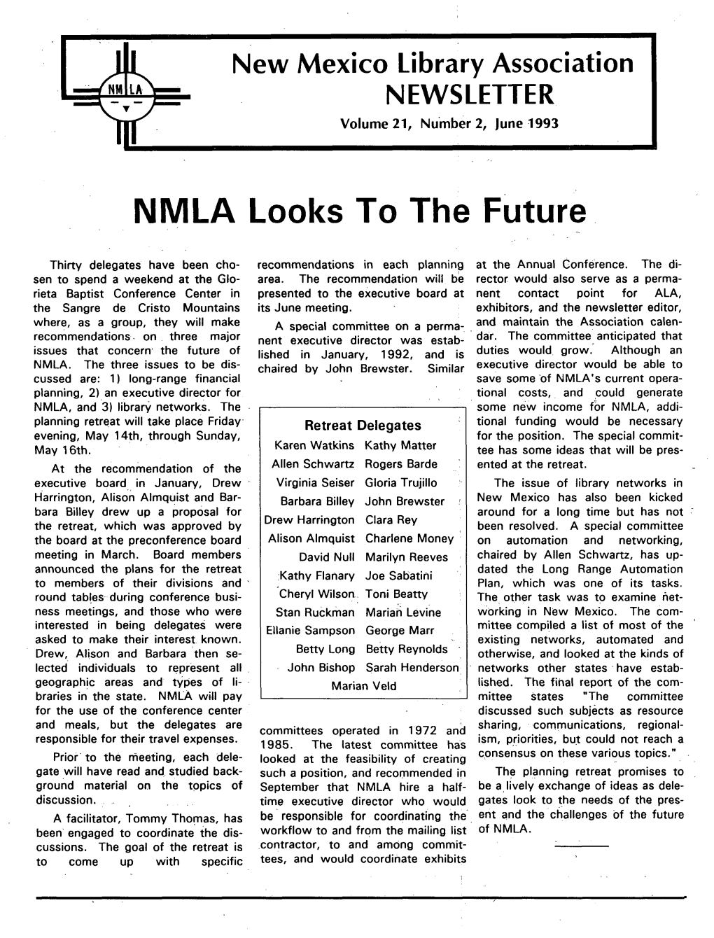 NMLA Looks to the Future