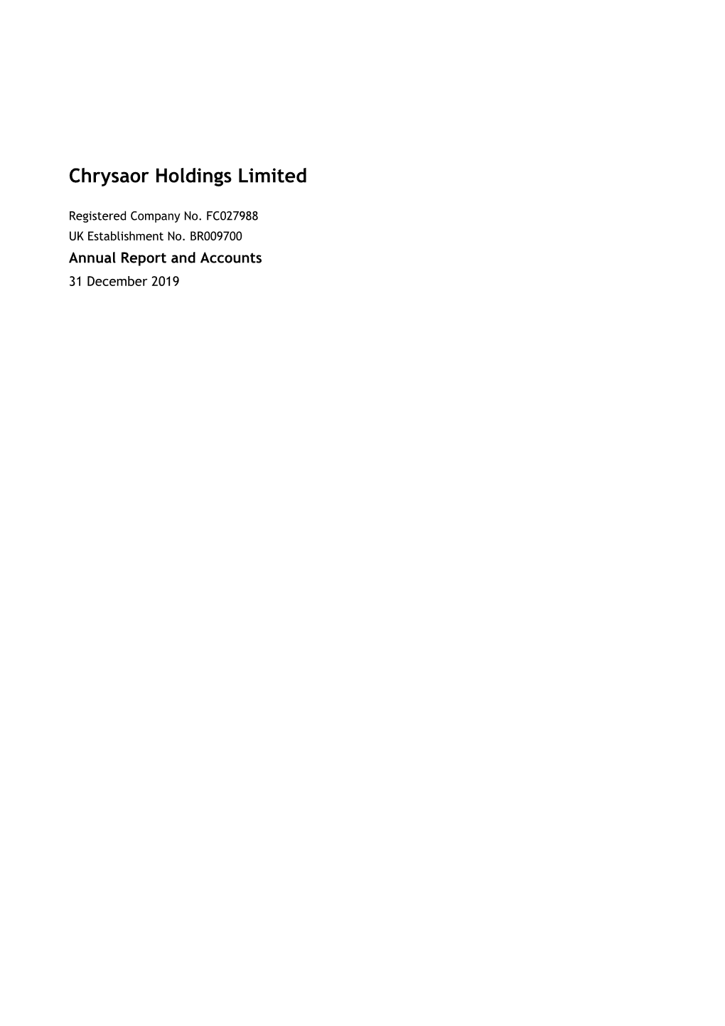 Chrysaor Holdings Limited