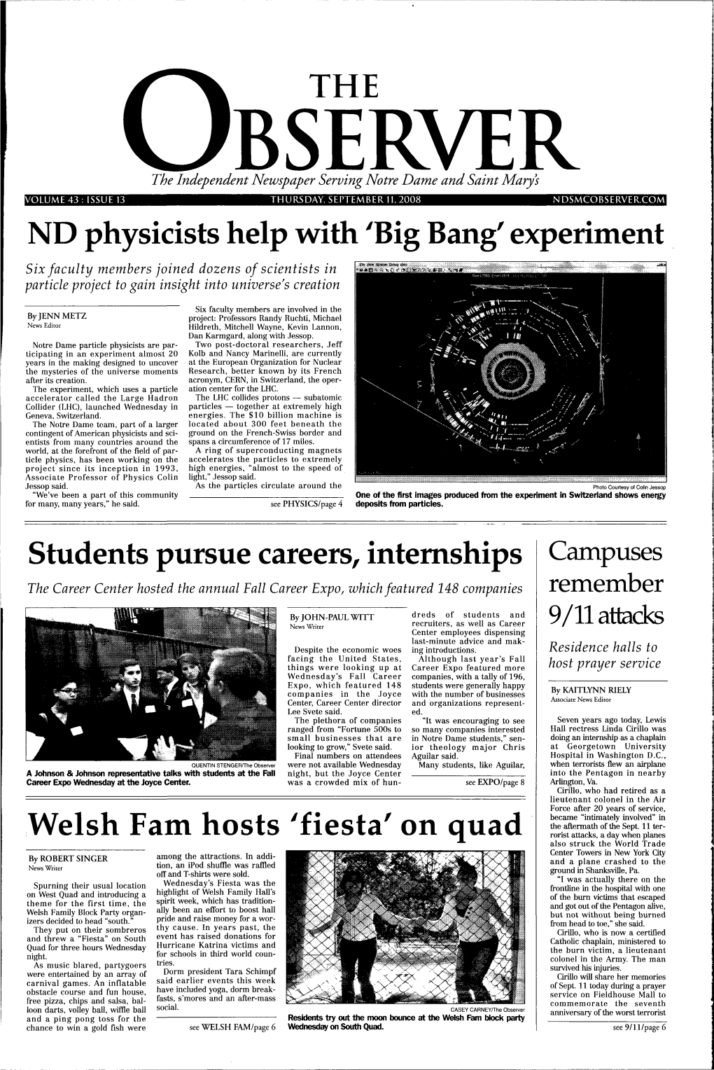 ND Physicists Help with 'Big Bang' Experiment Students Pursue