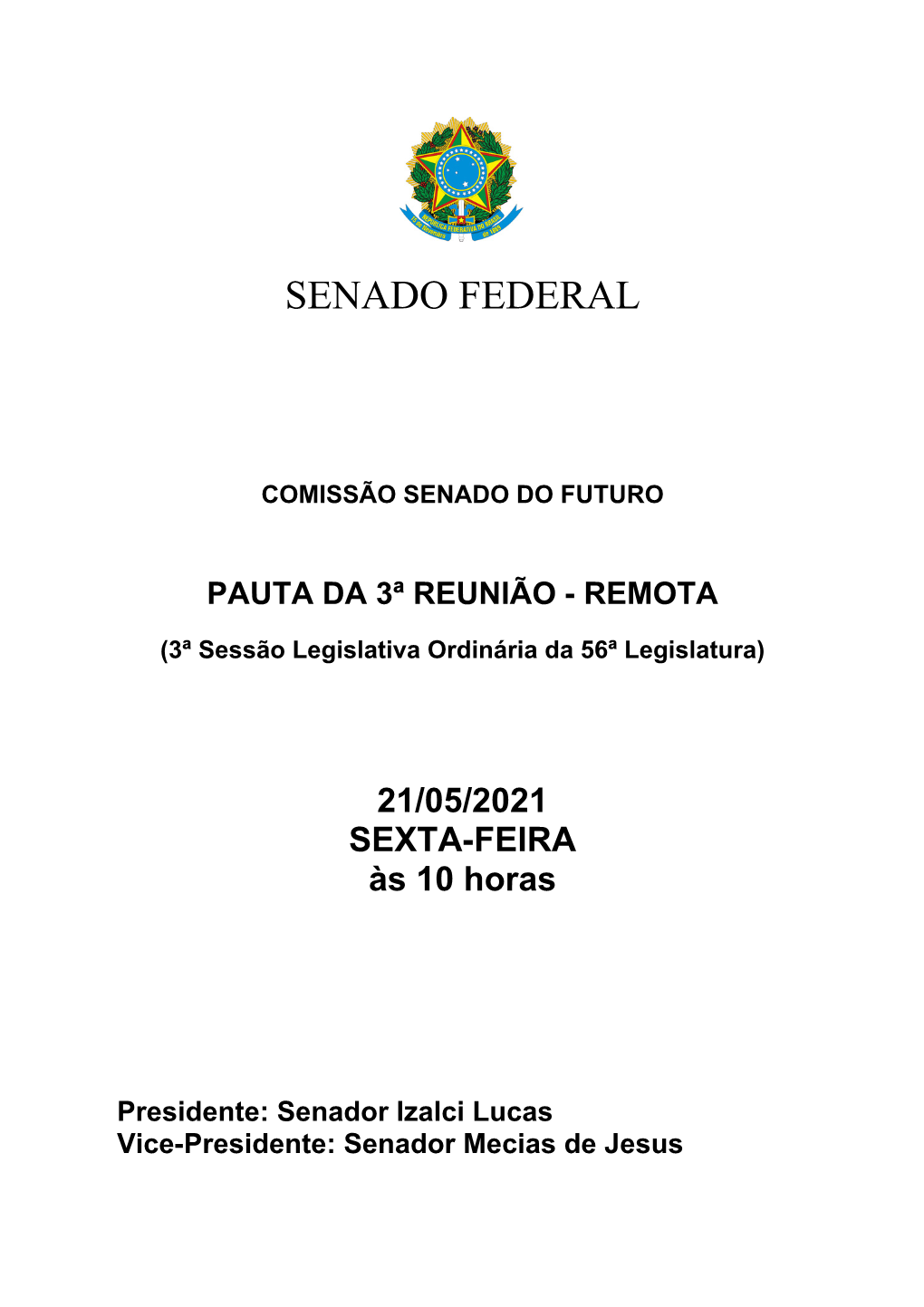 Comissão Senado Do Futuro