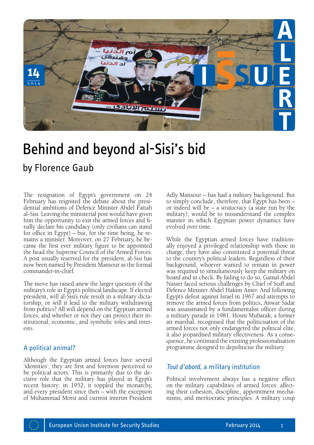 Behind and Beyond Al-Sisi's