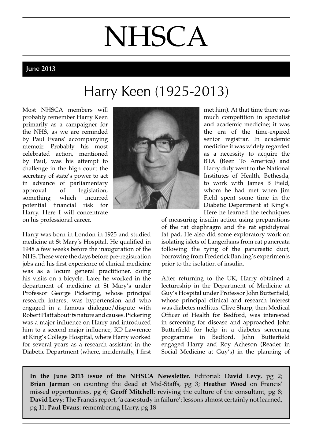 Harry Keen (1925-2013)
