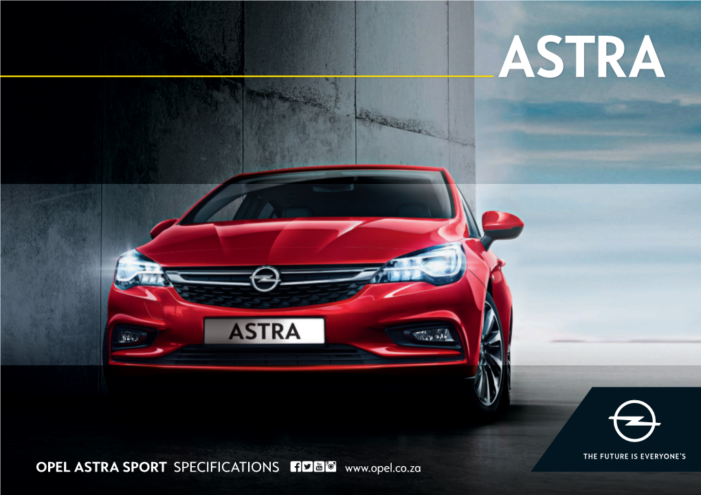 Opel Astra Sport Specifications