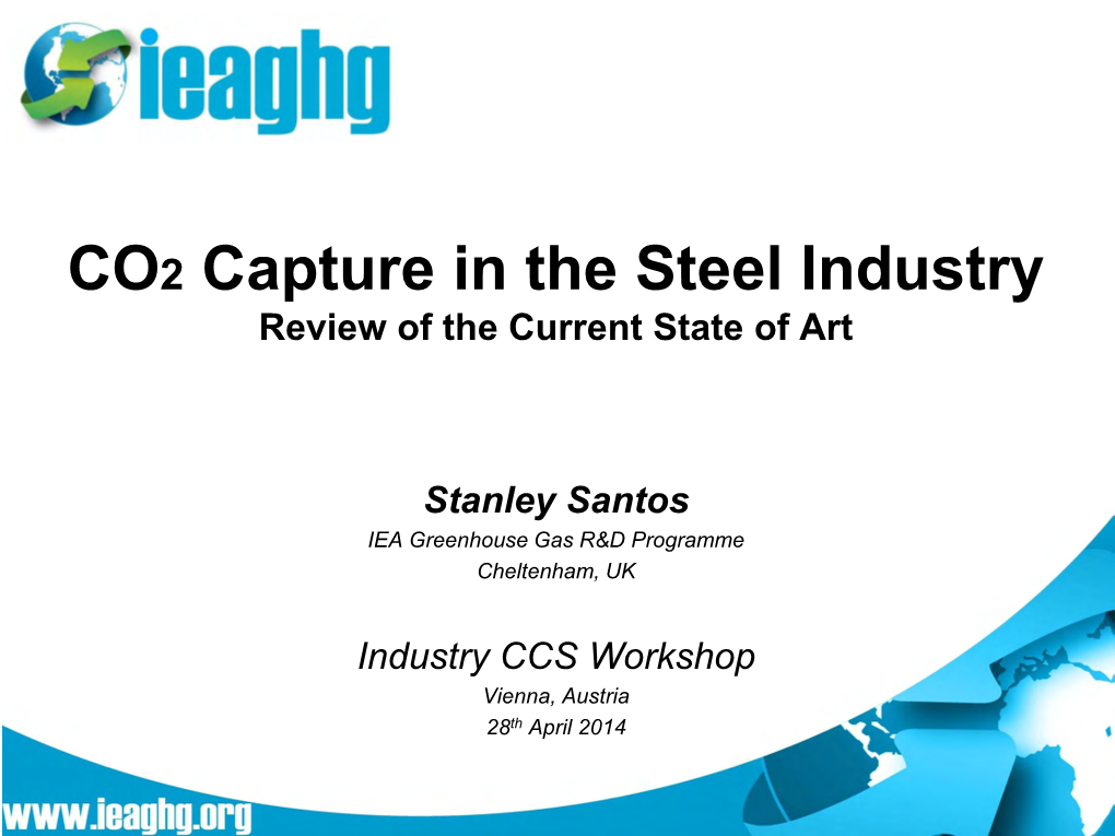 CO2 Capture in the Steel Industry Review of the Current State of Art