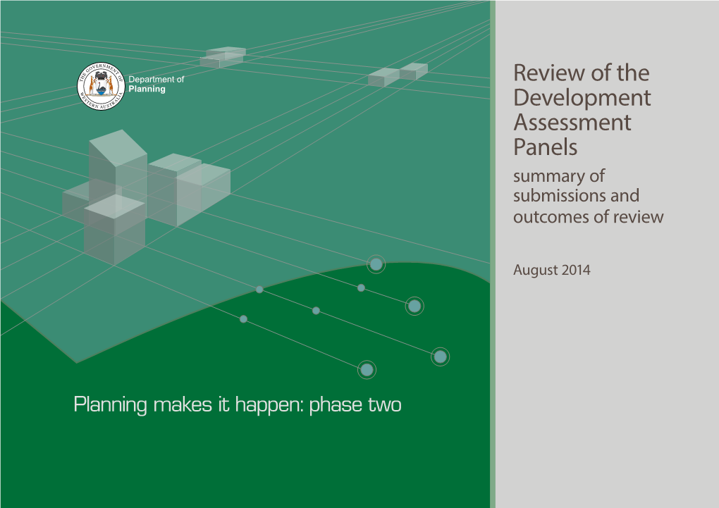 Review of the Development Assessment Panels