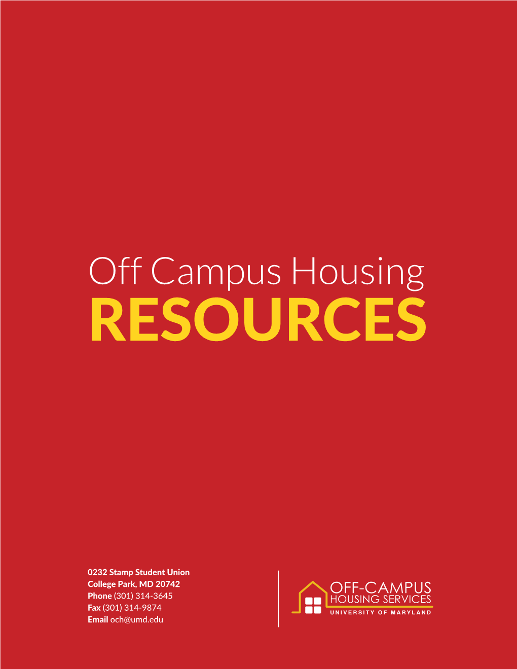 Off-Campus Housing Resources Document