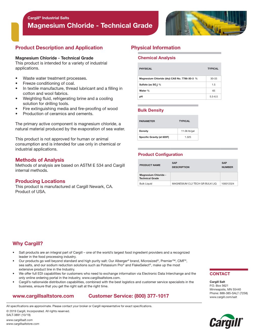 Magnesium Chloride - Technical Grade