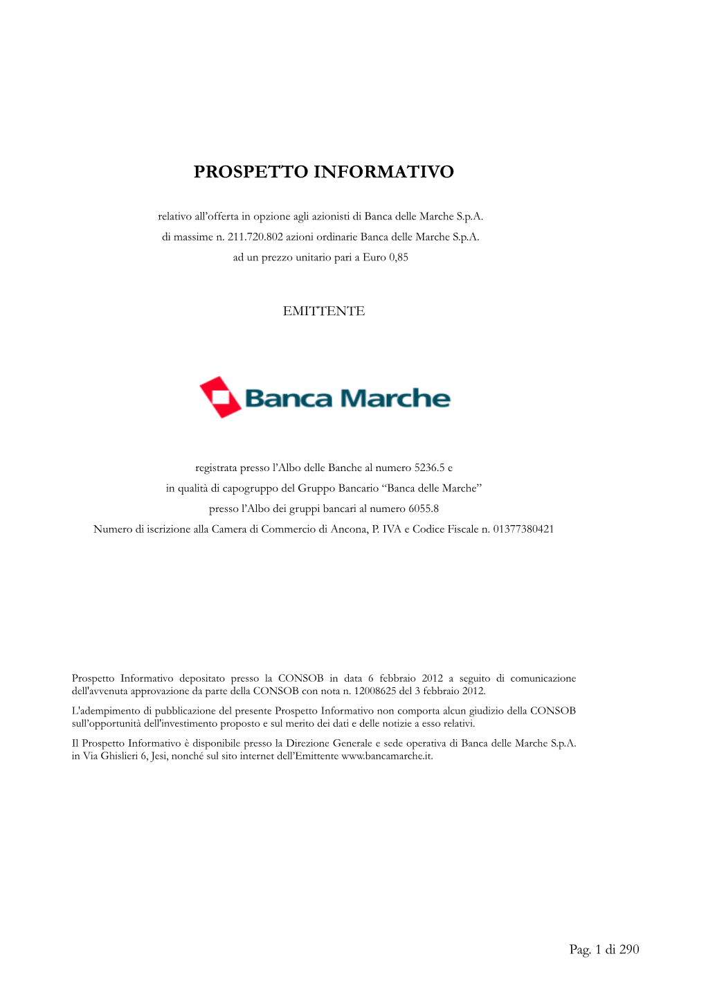 Prospetto Informativo