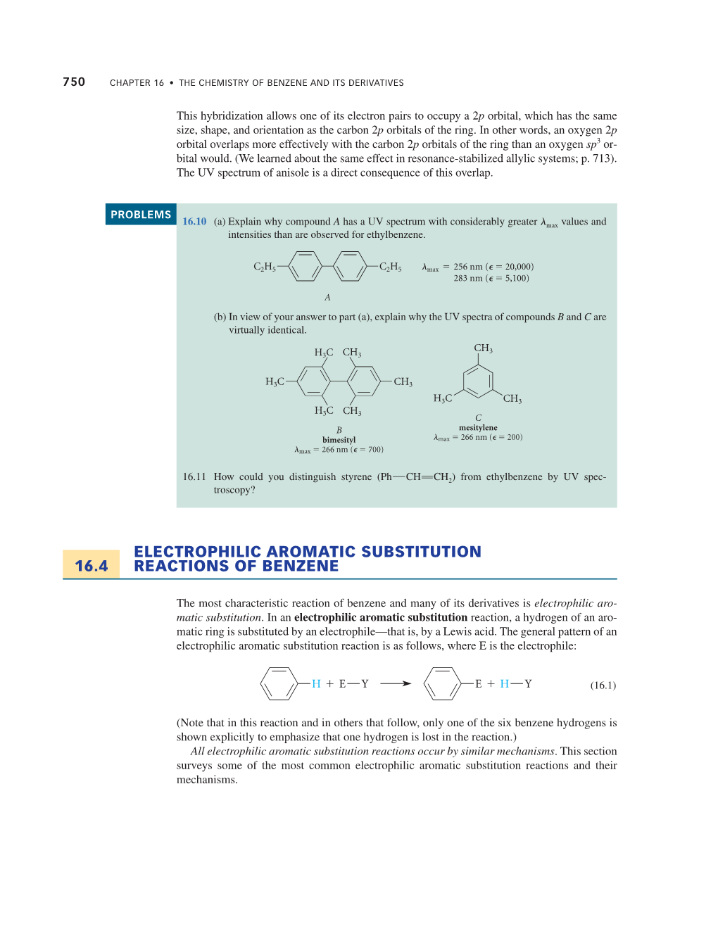 16.4 Electrophilic Aromatic Substitution Reactions of Benzene 751