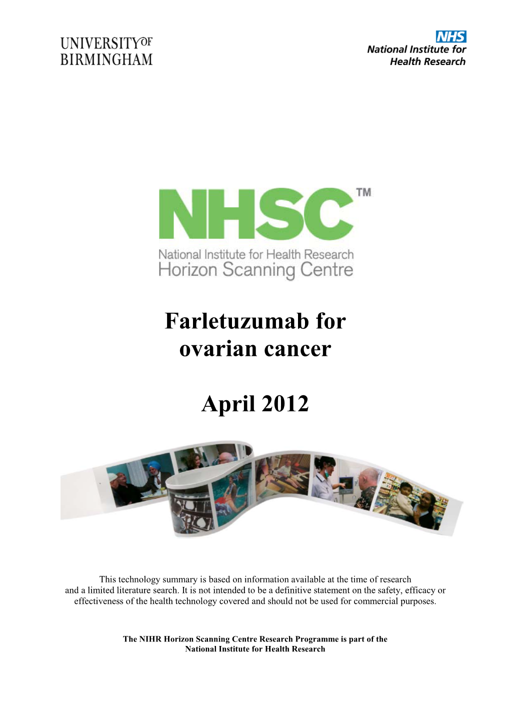 Farletuzumab for Ovarian Cancer